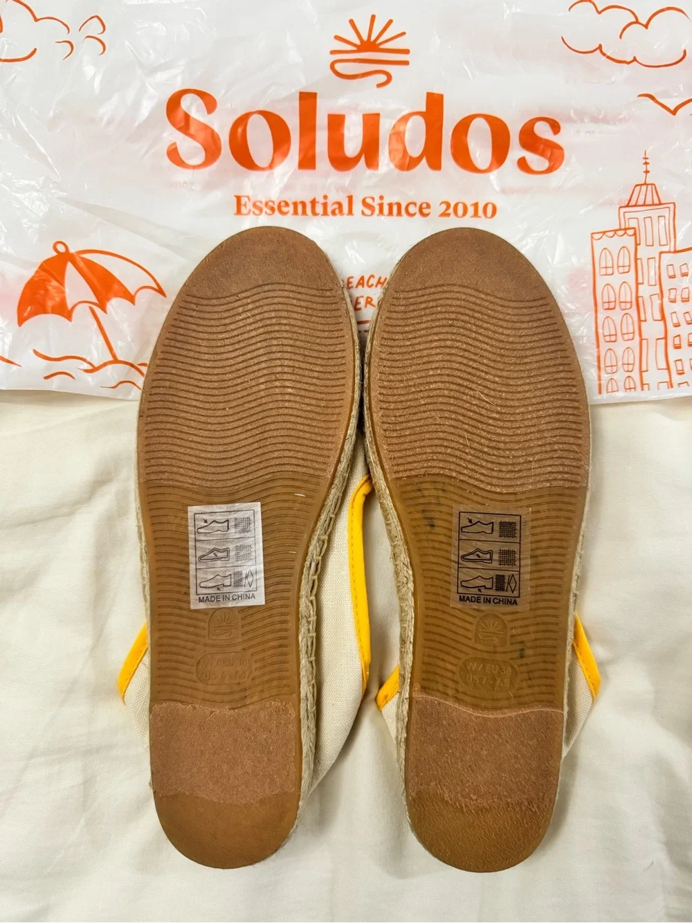 Womens | Smoking Espadrille | Embroidery | Bellini - Natural Undyed